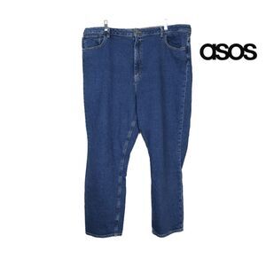 ASOS DENIM Jeans Size 18 Womens‎ Blue Plus Size High Waisted Mom Jeans